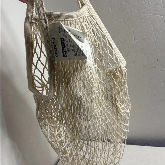 IKEA Beige Mesh Tote Bags Bundle Nwe - Picture 3 of 4